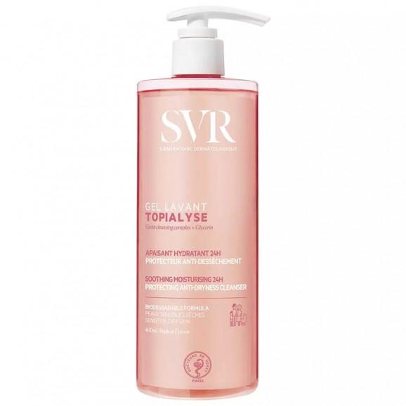 SVR Topialyse Gel Lavant, łagodny żel do mycia twarzy i ciała, 1 l - zdjęcie produktu