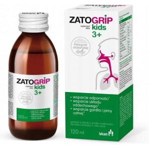 Zatogrip Kids 3+, smak malinowy, płyn, 120 ml - zdjęcie produktu