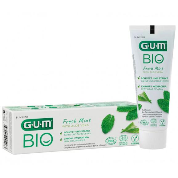 Sunstar Gum Bio Fresh Mint Aloe Vera, pasta do zębów, 75 ml Sunstar Gum Bio Fresh Mint Aloe Vera, pasta do zębów, 75 ml - zdjęcie produktu