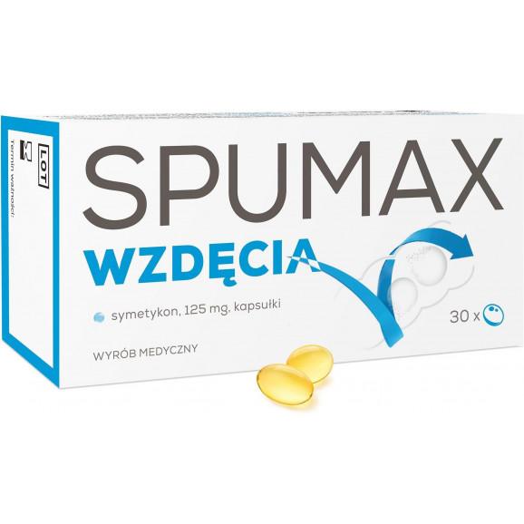 Spumax Wzdęcia, symetykon 125 mg, kapsułki, 30 szt. - zdjęcie produktu