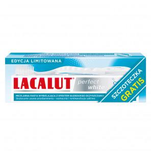 Lacalut Perfect White, pasta do zębów + szczoteczka, zestaw, 1 szt. - zdjęcie produktu