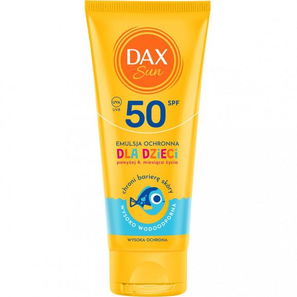 Dax Sun, emulsja ochronna dla dzieci, SPF 50, 100 ml Dax Sun, emulsja ochronna dla dzieci, SPF 50, 100 ml - zdjęcie produktu