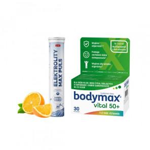 Bodymax Vital 50+, tabletki, 30 szt. + PULS Elektrolity Max Puls, smak pomarańczowy, tabletki musujące, 20 szt. - zdjęcie produktu