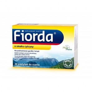 Fiorda, smak cytrynowy, pastylki do ssania, 30 szt. - zdjęcie produktu