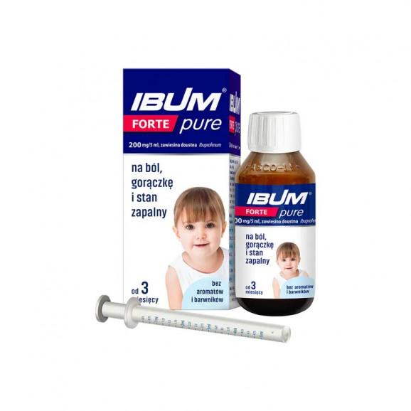 Ibum Forte Pure 200 mg/ 5 ml, zawiesina doustna dla dzieci od 3 miesiąca, 100 g - zdjęcie produktu