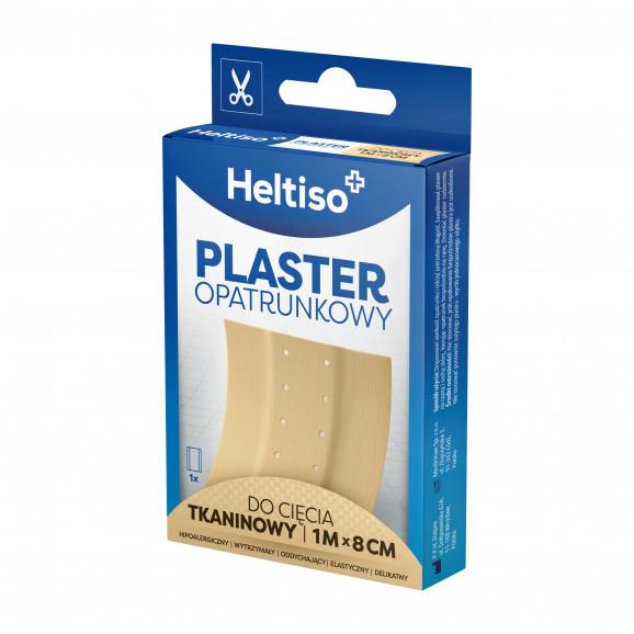 Heltiso, plaster opatrunkowy tkaninowy do cięcia, 1 m x 8 cm, 1 szt. - zdjęcie produktu