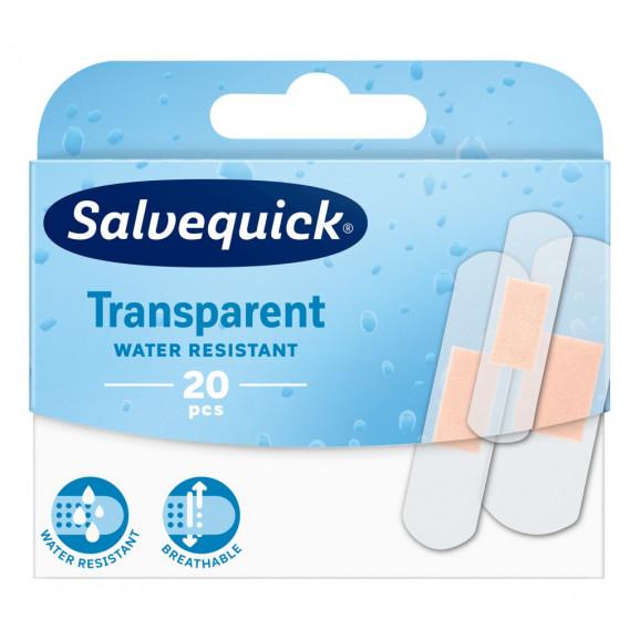 Salvequick Transparent Water Resistant, plastry opatrunkowe, 20 szt. - zdjęcie produktu