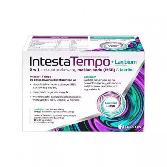 Intesta Tempo + Laxibiom, saszetki, 10 szt. - zdjęcie produktu