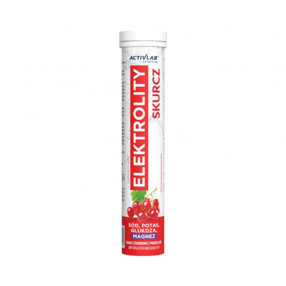 ActivLab Elektrolity Skurcz, smak czerwona porzeczka, tabletki musujące, 20 szt. - zdjęcie produktu