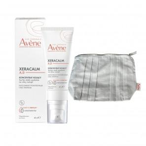 Eau Thermale Avene XeraCalm A.D Koncentrat Kojący, 50 ml + kosmetyczka biała płócienna, 1 szt. - zdjęcie produktu