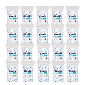 Kindii Pure Płatki, płatki bawełniane dla niemowląt, 20 x 60 szt. - zdjęcie produktu