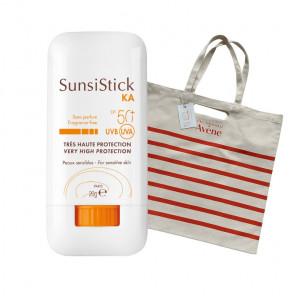 Avene SunStick KA, ochronny sztyft do twarzy i ciała, SPF 50+, 20 g + Torba płócienna, 1 szt. - zdjęcie produktu