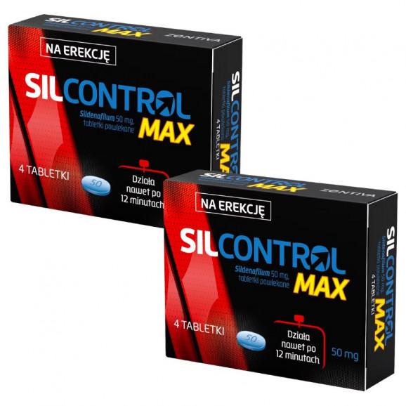 Silcontrol Max 50 mg, tabletki, 2 x 4 szt. Silcontrol Max 50 mg, tabletki, 2 x 4 szt. - zdjęcie produktu