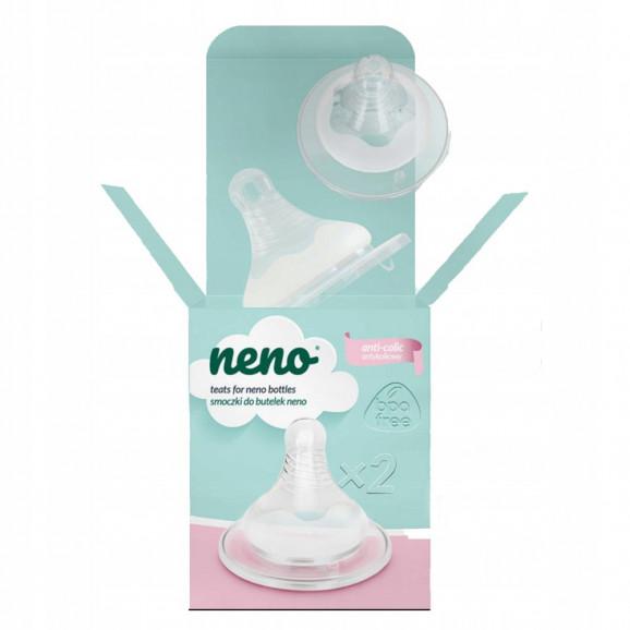 Neno, smoczek antykolkowy do butelki, rozmiar M, 3m+, 2 szt. - zdjęcie produktu