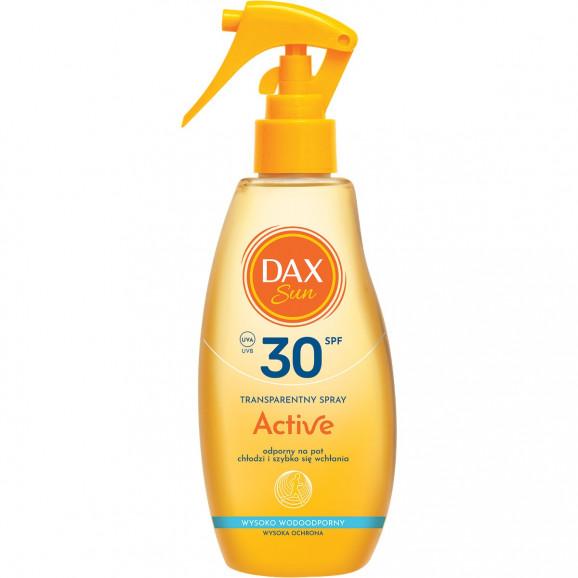 Dax Sun Active, transparentny spray, SPF 30, 200 ml - zdjęcie produktu