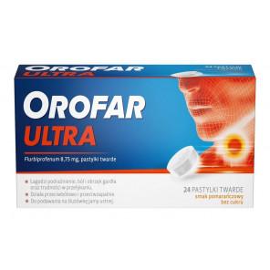 Orofar Ultra 8,75 mg, smak pomarańczowy, pastylki do ssania, 24 szt. - zdjęcie produktu