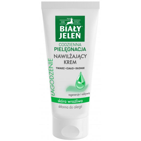 Biały Jeleń Codzienna Pielęgnacja, nawilżający krem do twarzy, ciała, dłoni, 200 ml Biały Jeleń Codzienna Pielęgnacja, nawilżający krem do twarzy, ciała, dłoni, 200 ml - zdjęcie produktu