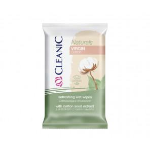 Cleanic Naturals Virgin Cotton Chusteczki odświeżające, 15 szt. - zdjęcie produktu