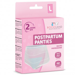 Bocioland, majtki poporodowe siateczkowe, rozmiar L, 2 szt. - zdjęcie produktu