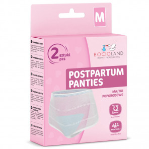 Bocioland, majtki poporodowe siateczkowe, rozmiar M, 2 szt. - zdjęcie produktu