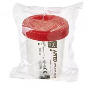 [30.11.2025] Apteo, pojemnik jałowy na mocz 100 ml, 1 szt., KRÓTKA DATA - [30.11.2025] - zdjęcie produktu