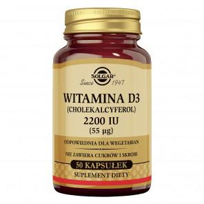 Solgar Witamina D3 2200 IU, kapsułki, 50 szt. - zdjęcie produktu
