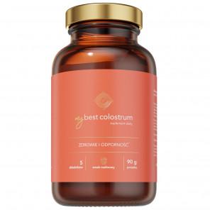 MyBest Colostrum, dla dorosłych i dzieci od 3 lat, smak malinowy, 90 g - zdjęcie produktu