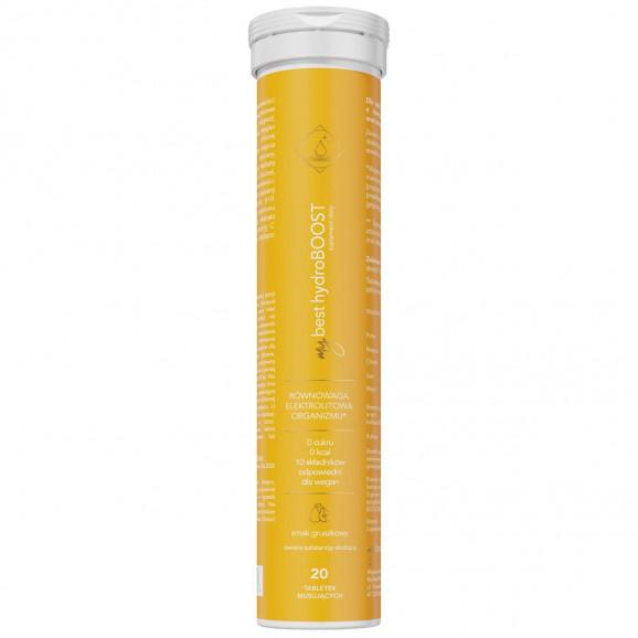 MyBest HydroBOOST, smak gruszkowy, tabletki musujące, 20 szt. - zdjęcie produktu
