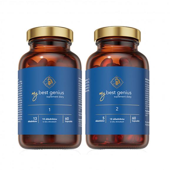MyBest Genius 1 i 2, kapsułki, 60 szt. + 60 szt. - zdjęcie produktu