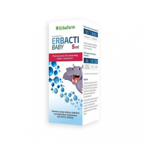 Erbafarm Erbacti Baby, zawiesina, 5 ml - zdjęcie produktu