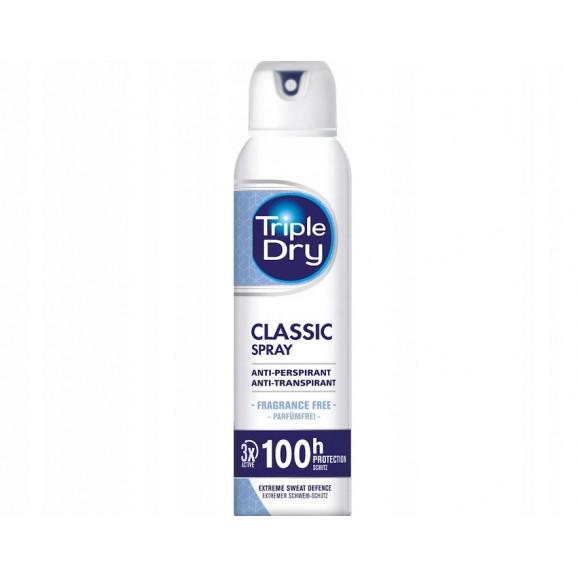 Triple Dry Classic Antyperspirant spray, 150 ml - zdjęcie produktu