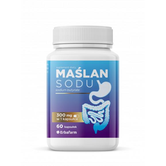 Erbafarm Maślan Sodu 300mg (60 kapsułek) - zdjęcie produktu
