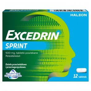 Excedrin Sprint 500 mg, 12 tabletek - zdjęcie produktu