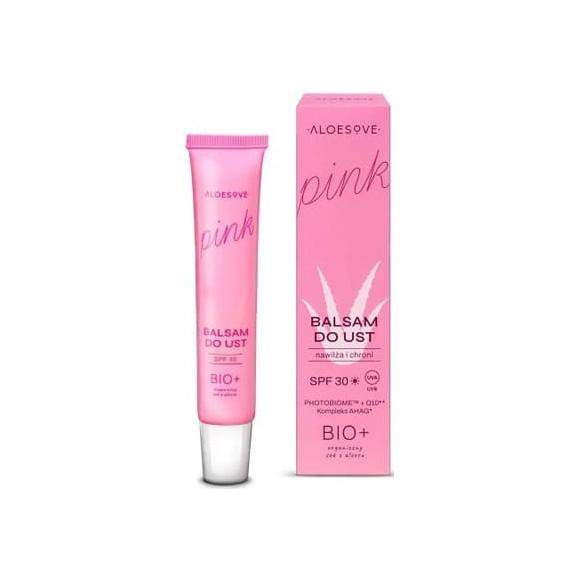[31.12.2025] Aloesove Pink, balsam do ust, SPF 30, 15 ml, KRÓTKA DATA - [31.12.2025] - zdjęcie produktu