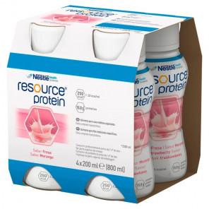 Resource Protein, preparat odżywczy, smak truskawkowy, 4 x 200 ml - zdjęcie produktu