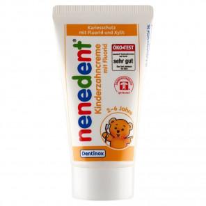 Nenedent Pasta do zębów dla dzieci z fluorem, smak malinowo-truskawkowo-miętowy (50 ml) - zdjęcie produktu