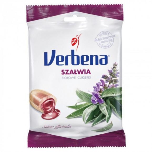 Verbena Ziołowe cukierki szałwia z witaminą C (60 g) Verbena Ziołowe cukierki szałwia z witaminą C (60 g) - zdjęcie produktu
