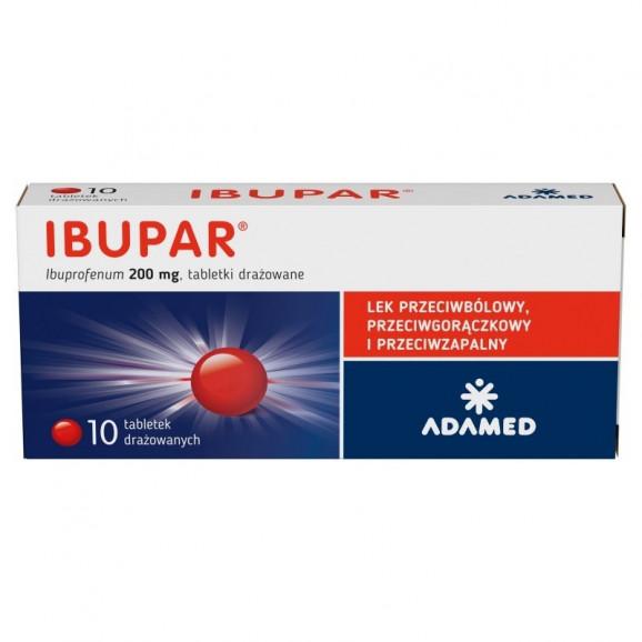 Ibupar 200 mg – niesteroidowy lek przeciwzapalny (10 tabletek) Ibupar 200 mg – niesteroidowy lek przeciwzapalny (10 tabletek) - zdjęcie produktu