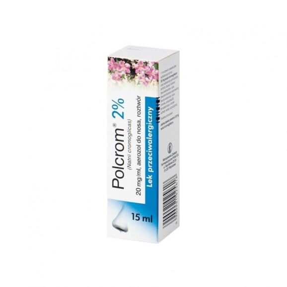 Polcrom 2% – lek przeciwalergiczny, aerozol do nosa (15 ml) Polcrom 2% – lek przeciwalergiczny, aerozol do nosa (15 ml) - zdjęcie produktu