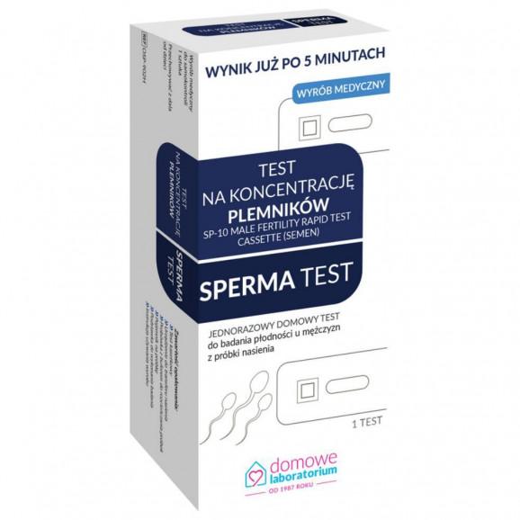 Domowe Laboratorium Test na koncentrację plemników Sperma Test (1 test) – wyrób medyczny Domowe Laboratorium Test na koncentrację plemników Sperma Test (1 test) – wyrób medyczny - zdjęcie produktu