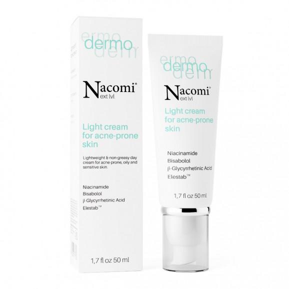 Nacomi Next Level Dermo lekki krem do cery trądzikowej (50 ml) Nacomi Next Level Dermo lekki krem do cery trądzikowej (50 ml) - zdjęcie produktu