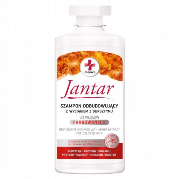 Jantar Medica Szampon odbudowujący z wyciągiem z bursztynu, 330 ml Jantar Medica Szampon odbudowujący z wyciągiem z bursztynu, 330 ml - zdjęcie produktu