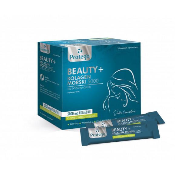 Protego BEAUTY+ kolagen morski 5000 – suplement diety (30 saszetek) Protego BEAUTY+ kolagen morski 5000 – suplement diety (30 saszetek) - zdjęcie produktu
