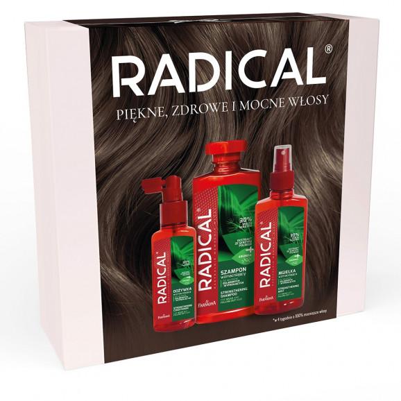 Zestaw Radical Wzmacniający pielęgnację włosów 3 elementy (szampon + mgiełka + odżywka) Zestaw Radical Wzmacniający pielęgnację włosów 3 elementy (szampon + mgiełka + odżywka) - zdjęcie produktu