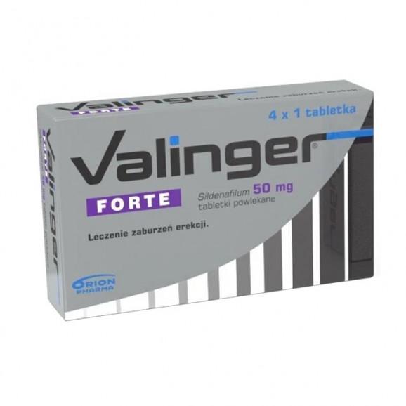 Valinger Forte 50 mg, 4 tabletki powlekane Valinger Forte 50 mg, 4 tabletki powlekane - zdjęcie produktu