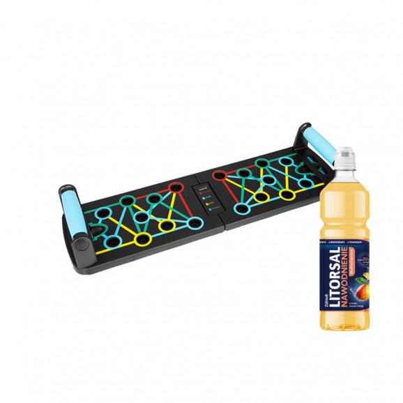 Pulsmove Deska do pompek + GRATIS Litorsal Nawodnienie Multiwitamina, smak ananas-mango, 750 ml Pulsmove Deska do pompek + GRATIS Litorsal Nawodnienie Multiwitamina, smak ananas-mango, 750 ml - zdjęcie produktu