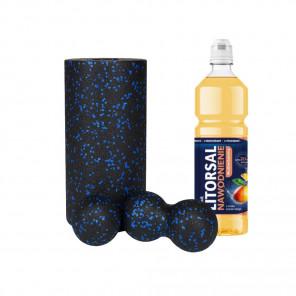 PULSMOVE Zestaw Rollerów do masażu: wałek, piłka, duoball + GRATIS Litorsal Nawodnienie Multiwitamina, smak ananas-mango, 75 - zdjęcie produktu