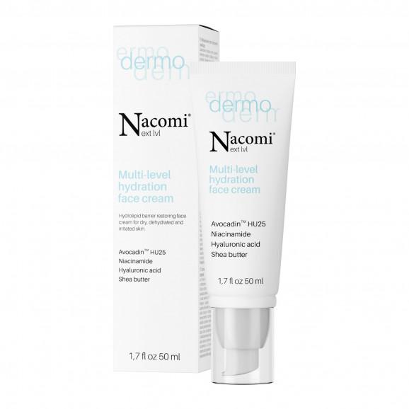 Nacomi Next Level Dermo wielopoziomowy krem intensywnie nawilżający (50 ml) - zdjęcie produktu