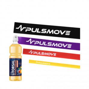 PULSMOVE Zestaw 4 taśm oporowych do ćwiczeń i fizjoterapii + GRATIS Litorsal Nawodnienie Multiwitamina, smak ananas-mango, na - zdjęcie produktu