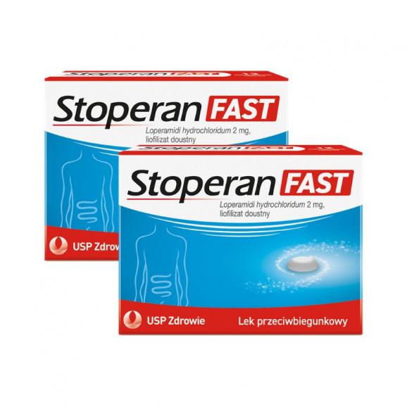 Stoperan Fast 2 mg, liofilizat doustny, 2 x 12 tabletek Stoperan Fast 2 mg, liofilizat doustny, 2 x 12 tabletek - zdjęcie produktu